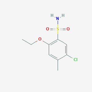 molecular formula C9H12ClNO3S B514685 5-Chloro-2-ethoxy-4-methylbenzenesulfonamide CAS No. 1246821-96-4