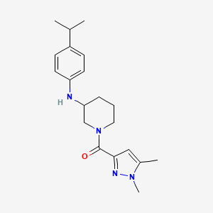 1-[(1,5-dimethyl-1H-pyrazol-3-yl)carbonyl]-N-(4-isopropylphenyl)-3-piperidinamine