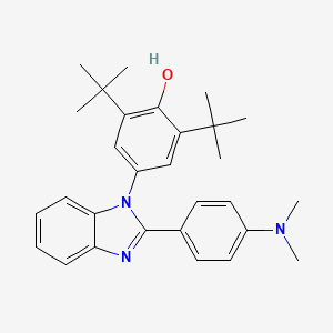 molecular formula C29H35N3O B5146880 2,6-di-tert-butyl-4-{2-[4-(dimethylamino)phenyl]-1H-benzimidazol-1-yl}phenol 