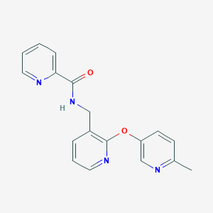 molecular formula C18H16N4O2 B5146884 N-({2-[(6-methyl-3-pyridinyl)oxy]-3-pyridinyl}methyl)-2-pyridinecarboxamide 