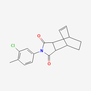 molecular formula C17H16ClNO2 B5146954 4-(3-chloro-4-methylphenyl)-4-azatricyclo[5.2.2.0~2,6~]undec-8-ene-3,5-dione 