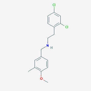 molecular formula C17H19Cl2NO B5146971 2-(2,4-dichlorophenyl)-N-(4-methoxy-3-methylbenzyl)ethanamine 