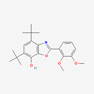 molecular formula C23H29NO4 B5147015 4,6-di-tert-butyl-2-(2,3-dimethoxyphenyl)-1,3-benzoxazol-7-ol 