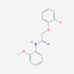 molecular formula C15H14FNO3 B5147043 2-(2-fluorophenoxy)-N-(2-methoxyphenyl)acetamide 
