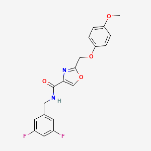 N-(3,5-difluorobenzyl)-2-[(4-methoxyphenoxy)methyl]-1,3-oxazole-4-carboxamide