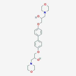 molecular formula C26H36N2O6 B5147060 3,3'-[4,4'-biphenyldiylbis(oxy)]bis[1-(4-morpholinyl)-2-propanol] 