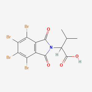 molecular formula C13H9Br4NO4 B5147067 3-methyl-2-(4,5,6,7-tetrabromo-1,3-dioxo-1,3-dihydro-2H-isoindol-2-yl)butanoic acid 