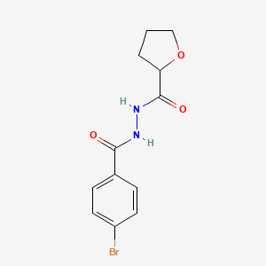 molecular formula C12H13BrN2O3 B5147069 N'-(4-bromobenzoyl)tetrahydro-2-furancarbohydrazide 