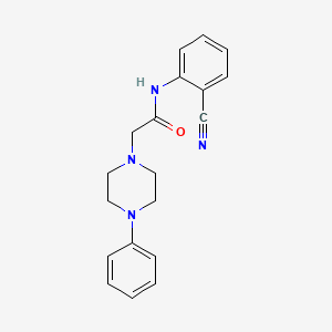 molecular formula C19H20N4O B5147078 N-(2-cyanophenyl)-2-(4-phenyl-1-piperazinyl)acetamide 
