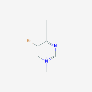 molecular formula C9H14BrN2+ B514715 5-Bromo-4-tert-butyl-1-methylpyrimidin-1-ium 