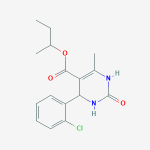 molecular formula C16H19ClN2O3 B5147152 sec-butyl 4-(2-chlorophenyl)-6-methyl-2-oxo-1,2,3,4-tetrahydro-5-pyrimidinecarboxylate 