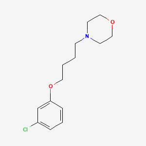 molecular formula C14H20ClNO2 B5147159 4-[4-(3-chlorophenoxy)butyl]morpholine 