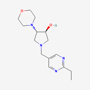 (3S*,4S*)-1-[(2-ethyl-5-pyrimidinyl)methyl]-4-(4-morpholinyl)-3-pyrrolidinol