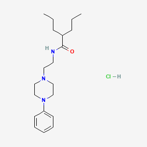 molecular formula C20H34ClN3O B5147209 N-[2-(4-phenyl-1-piperazinyl)ethyl]-2-propylpentanamide hydrochloride 