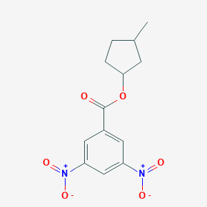 molecular formula C13H14N2O6 B514723 3-Methylcyclopentyl 3,5-dinitrobenzoate 