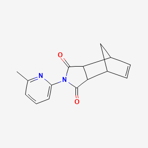 molecular formula C15H14N2O2 B5147250 4-(6-methyl-2-pyridinyl)-4-azatricyclo[5.2.1.0~2,6~]dec-8-ene-3,5-dione 