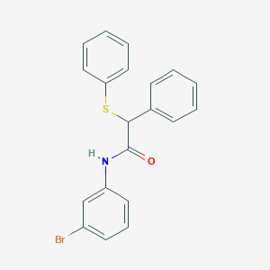 N-(3-bromophenyl)-2-phenyl-2-(phenylthio)acetamide