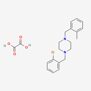 molecular formula C21H25BrN2O4 B5147375 1-(2-bromobenzyl)-4-(2-methylbenzyl)piperazine oxalate 