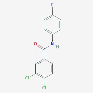 molecular formula C13H8Cl2FNO B514739 3,4-dichloro-N-(4-fluorophenyl)benzamide 
