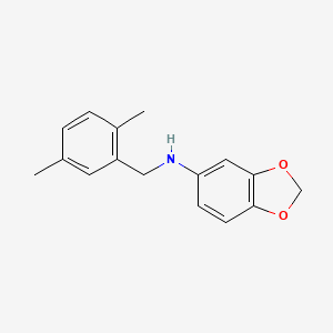 molecular formula C16H17NO2 B5147404 1,3-benzodioxol-5-yl(2,5-dimethylbenzyl)amine 