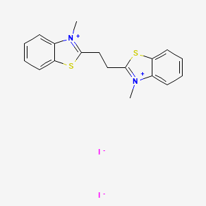 molecular formula C18H18I2N2S2 B5147406 2,2'-(1,2-ethanediyl)bis(3-methyl-1,3-benzothiazol-3-ium) diiodide 