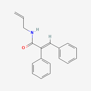 molecular formula C18H17NO B5147469 N-allyl-2,3-diphenylacrylamide 
