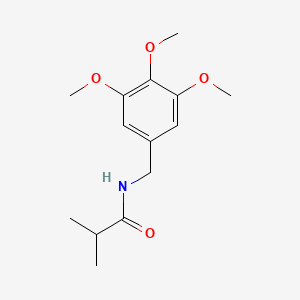 molecular formula C14H21NO4 B5147489 2-methyl-N-(3,4,5-trimethoxybenzyl)propanamide 