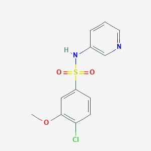molecular formula C12H11ClN2O3S B514749 4-Chloro-3-methoxy-N-pyridin-3-yl-benzenesulfonamide CAS No. 409357-23-9