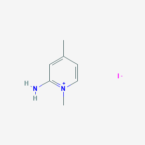 molecular formula C7H11IN2 B5147499 2-amino-1,4-dimethylpyridinium iodide 