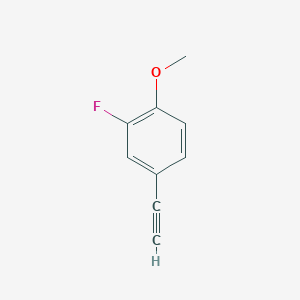 B051475 4-Ethynyl-2-fluoro-1-methoxybenzene CAS No. 120136-28-9