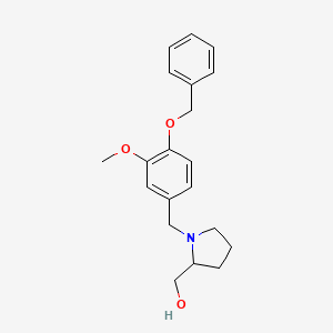 {1-[4-(benzyloxy)-3-methoxybenzyl]-2-pyrrolidinyl}methanol