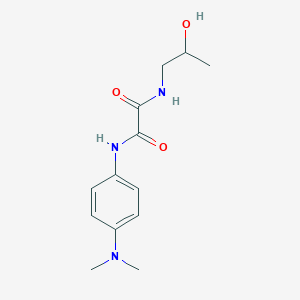 molecular formula C13H19N3O3 B5147544 N-[4-(dimethylamino)phenyl]-N'-(2-hydroxypropyl)ethanediamide 