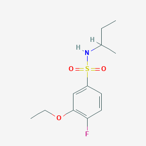 molecular formula C12H18FNO3S B514755 N-butan-2-yl-3-ethoxy-4-fluorobenzenesulfonamide CAS No. 886124-66-9