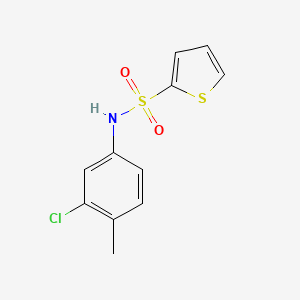 molecular formula C11H10ClNO2S2 B5147553 N-(3-chloro-4-methylphenyl)-2-thiophenesulfonamide 