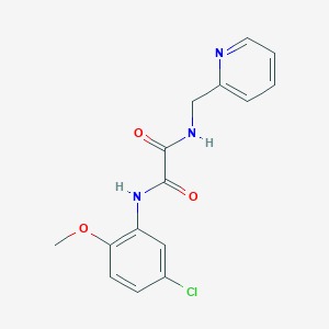 molecular formula C15H14ClN3O3 B5147592 N-(5-chloro-2-methoxyphenyl)-N'-(2-pyridinylmethyl)ethanediamide 