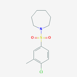 molecular formula C13H18ClNO2S B514760 1-(4-Chloro-3-methylphenyl)sulfonylazepane CAS No. 325813-84-1