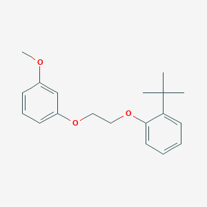 molecular formula C19H24O3 B5147612 1-tert-butyl-2-[2-(3-methoxyphenoxy)ethoxy]benzene 