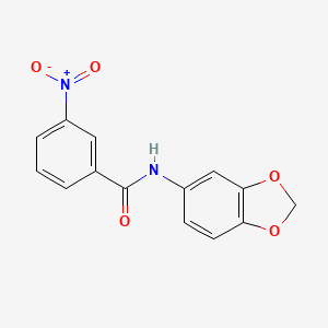 molecular formula C14H10N2O5 B5147636 N-1,3-benzodioxol-5-yl-3-nitrobenzamide 