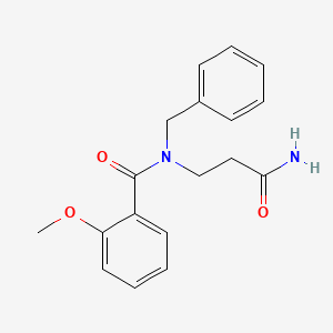 molecular formula C18H20N2O3 B5147641 N-(3-amino-3-oxopropyl)-N-benzyl-2-methoxybenzamide 