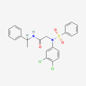 N~2~-(3,4-dichlorophenyl)-N~1~-(1-phenylethyl)-N~2~-(phenylsulfonyl)glycinamide