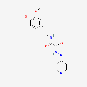 molecular formula C18H26N4O4 B5147675 N-[2-(3,4-dimethoxyphenyl)ethyl]-2-[2-(1-methyl-4-piperidinylidene)hydrazino]-2-oxoacetamide 