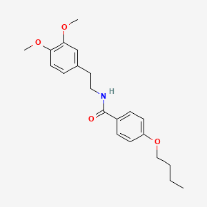 4-butoxy-N-[2-(3,4-dimethoxyphenyl)ethyl]benzamide