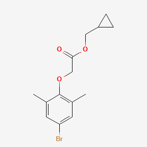 molecular formula C14H17BrO3 B5147693 cyclopropylmethyl (4-bromo-2,6-dimethylphenoxy)acetate 