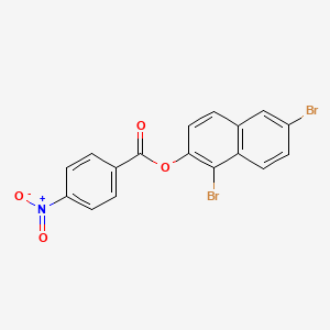 molecular formula C17H9Br2NO4 B5147704 1,6-dibromo-2-naphthyl 4-nitrobenzoate 