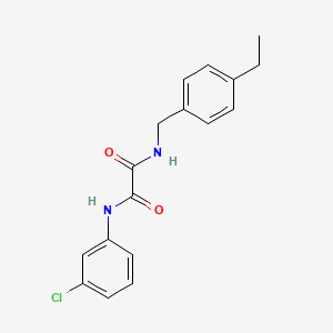 molecular formula C17H17ClN2O2 B5147711 N-(3-chlorophenyl)-N'-(4-ethylbenzyl)ethanediamide 