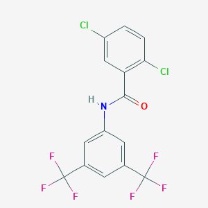 molecular formula C15H7Cl2F6NO B5147799 N-[3,5-bis(trifluoromethyl)phenyl]-2,5-dichlorobenzamide 