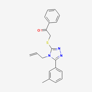 2-{[4-allyl-5-(3-methylphenyl)-4H-1,2,4-triazol-3-yl]thio}-1-phenylethanone