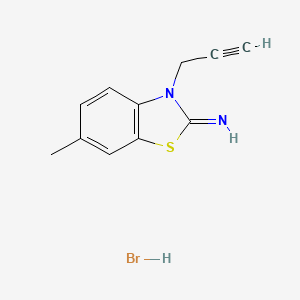 6-methyl-3-(2-propyn-1-yl)-1,3-benzothiazol-2(3H)-imine hydrobromide