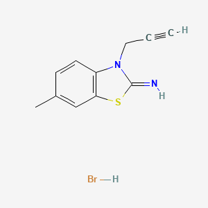 molecular formula C11H11BrN2S B5147842 6-methyl-3-(2-propyn-1-yl)-1,3-benzothiazol-2(3H)-imine hydrobromide 