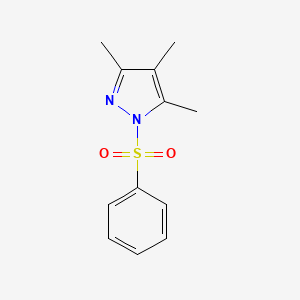 molecular formula C12H14N2O2S B5147845 3,4,5-trimethyl-1-(phenylsulfonyl)-1H-pyrazole 